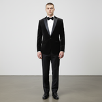 Stretch Slim Fit Velvet Blazer - 7 Colors