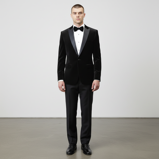 Stretch Slim Fit Velvet Blazer - 7 Colors