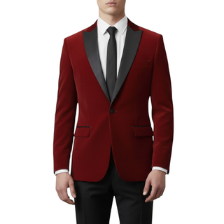 Stretch Slim Fit Velvet Blazer - 7 Colors