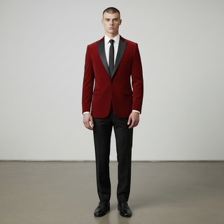 Stretch Slim Fit Velvet Blazer - 7 Colors