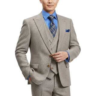 3 Piece Extrema Checkered Suit 739