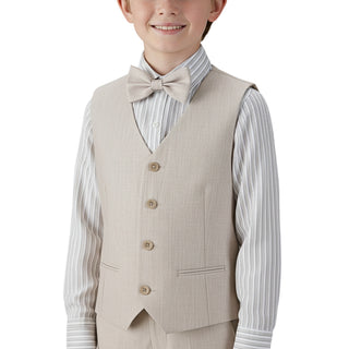 Kids World Boys' Tan Vest & Pants Set