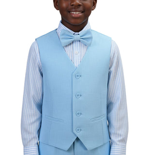 Kids World Boys' Light Blue Vest Set