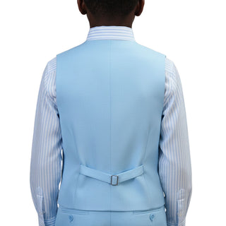Kids World Boys' Light Blue Vest Set