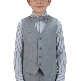 Kids World Boys' Grey Vest Set