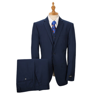 Ink Blue Vested Executive Suit