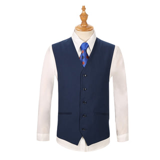 Ink Blue Vested Executive Suit