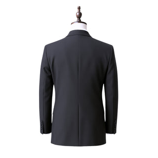 Dbv100 0905-17 Black Joseph Michael Double Breasted 3Pc Suit