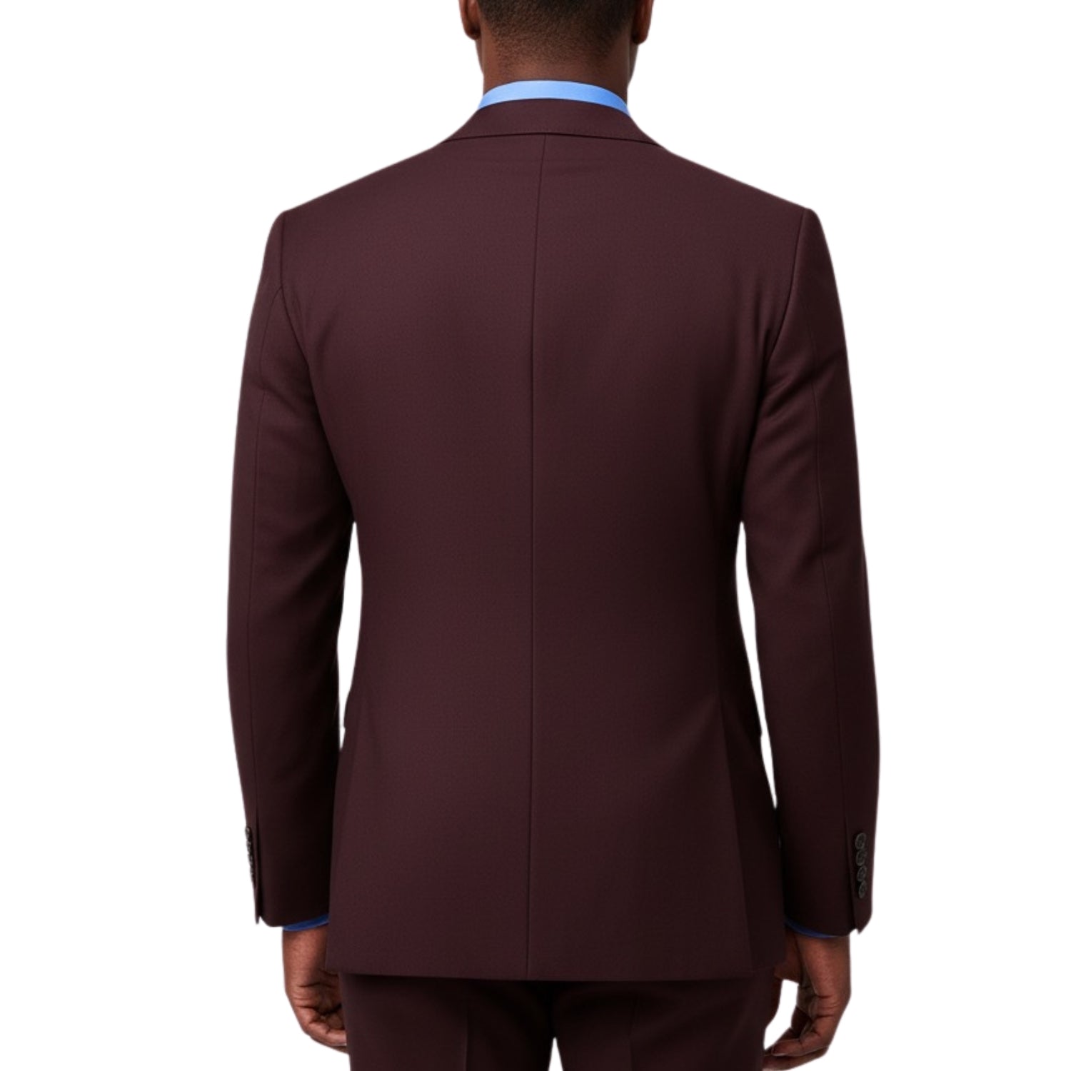 TIGLIO Burgundy Wool 2 Button Modern Fit Suit for Men - Slim Fit, Formal Business Wear, Premium Tailored Menswear 50R/44 TIGLIO Burgundy Wool 2 Button Modern Fit Suit for Men - Slim Fit, Formal Business Wear, Premium Tailored Menswear 50R/44