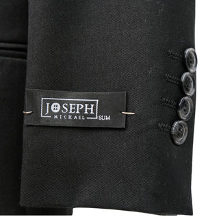 Boys Black Sharkskin Suit