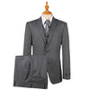 Charcoal Vested Sharkskin Suit