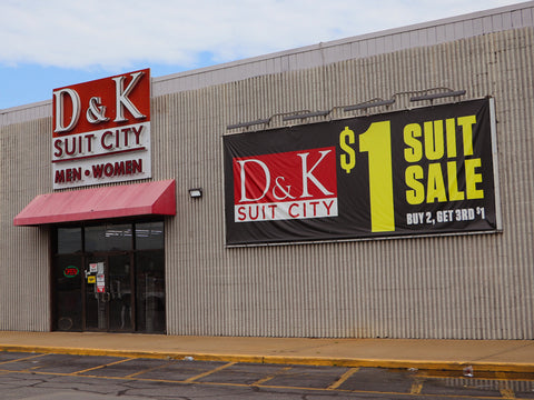 D&K Suit City Atlanta storefront