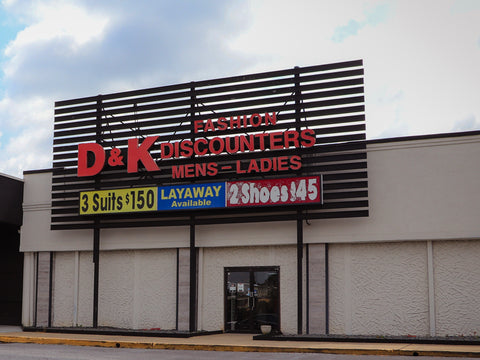 D&K Suit City Duluth storefront