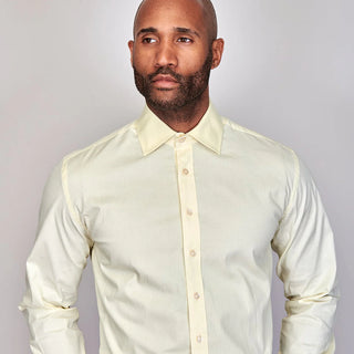Poplin | Button Cuff | 100% Cotton | Yellow