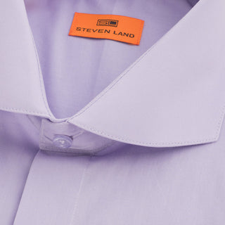 Poplin | Hidden Placket | Cutaway Collar | French Cuff | Lilac