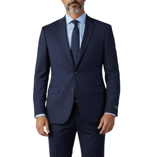 Joseph Michael 4-Way Stretch Knit Suit Navy - Front View