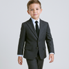 Ideal Boys' Dark Grey 4-Way Stretch Suit