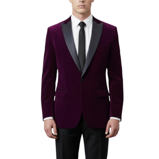 Stretch Slim Fit Velvet Blazer - 7 Colors