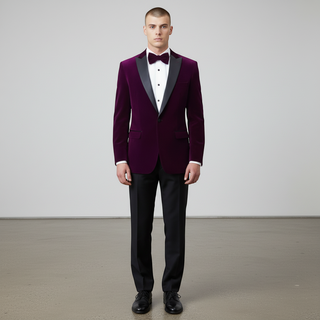Stretch Slim Fit Velvet Blazer - 7 Colors