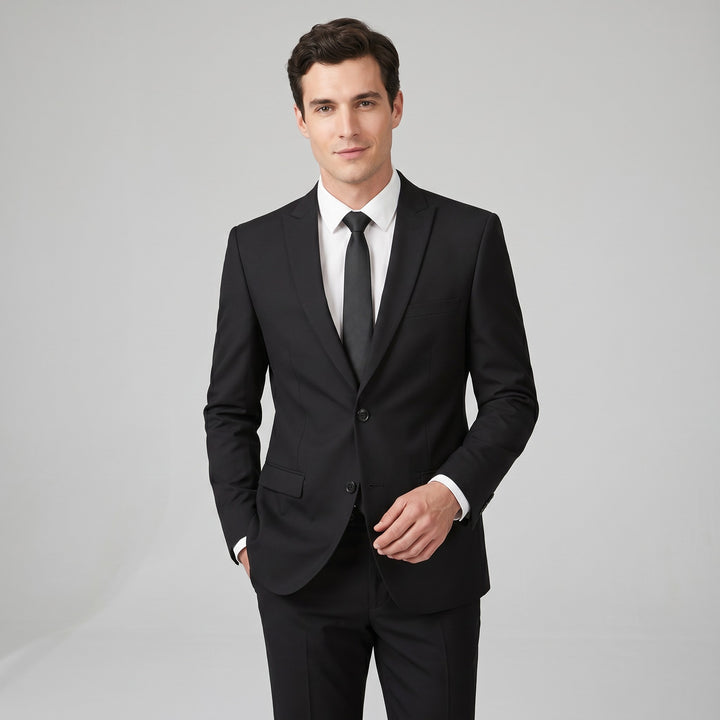 Black 2-Piece Stretch Suit