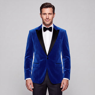 Stretch Slim Fit Velvet Blazer - 7 Colors
