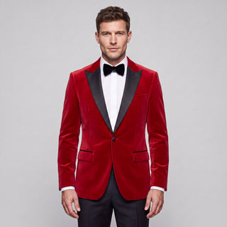 Stretch Slim Fit Velvet Blazer - 7 Colors