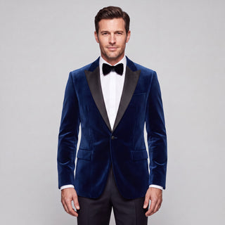 Stretch Slim Fit Velvet Blazer - 7 Colors