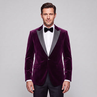 Stretch Slim Fit Velvet Blazer - 7 Colors