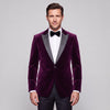 Stretch Slim Fit Velvet Blazer - 7 Colors