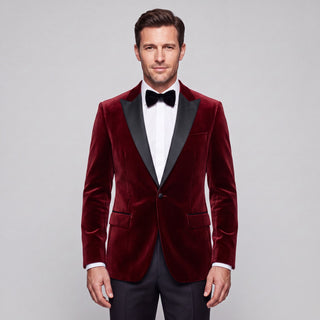 Stretch Slim Fit Velvet Blazer - 7 Colors