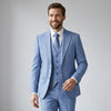 Joseph Michael Men's 3-Piece Slim Fit Vested Suit — Peak Lapel