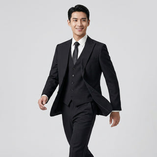 Joseph Michael Men's 3-Piece Slim Fit Vested Suit — Peak Lapel