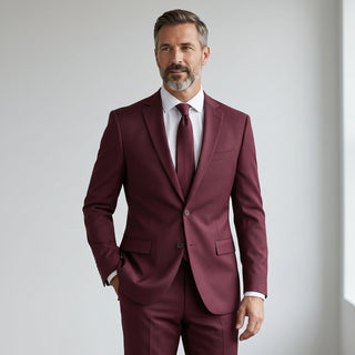 Joseph Michael Men's 4-Way Stretch Adjustable Waist Knit Suit