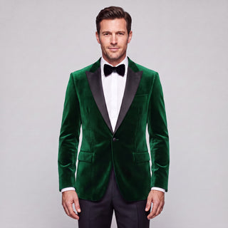 Stretch Slim Fit Velvet Blazer - 7 Colors