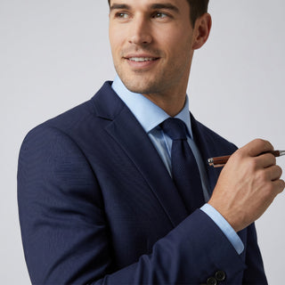 Joseph Michael Men's 4-Way Stretch Adjustable Waist Knit Suit