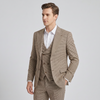 Pino Baldini Men's 3-Piece Vested Modern Fit Suit — Peak Lapel