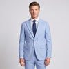 Men's Powder Blue 4-Way Stretch 2-Piece Modern Fit Suit - Peak Lapel