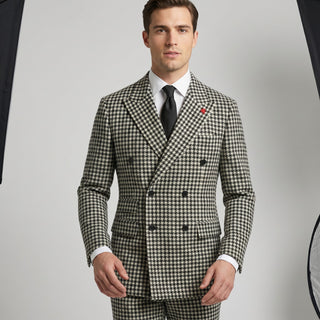 Statement Men's 2-Piece Modern Fit Double Breasted Suit — Peak Lapel