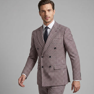 Statement Men's 2-Piece Modern Fit Double Breasted Suit — Peak Lapel