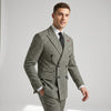 Statement Men's 2-Piece Modern Fit Double Breasted Suit — Peak Lapel