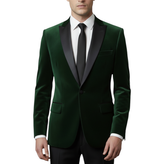 Stretch Slim Fit Velvet Blazer - 7 Colors