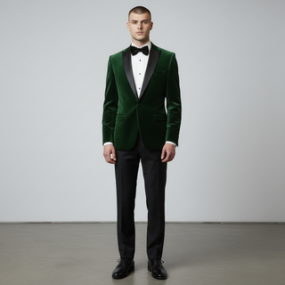 Stretch Slim Fit Velvet Blazer - 7 Colors