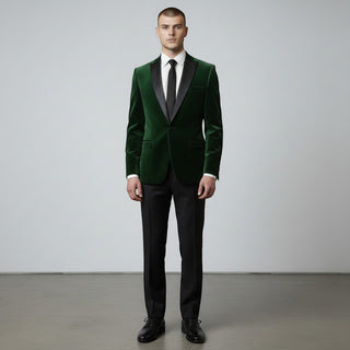 Stretch Slim Fit Velvet Blazer - 7 Colors