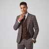 Royal Luxe Florence Men's Grey 2-Piece Slim Fit Suit — Notch Lapel