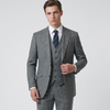 Joseph Michael Osteria Men's Green Modern Fit 3-Piece Plaid Suit