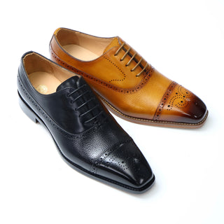 Dwight - Cognac Leather Dress Shoes