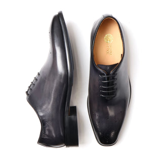 ROYAL LUXE Men's Black Leather Oxford Dress Shoes for Formal Business Events Lace-Up Comfort 13
