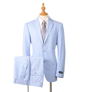 Joseph Michael Sharkskin 2 Button Notch Lapel