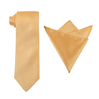 Solid Tie & Hanky Set