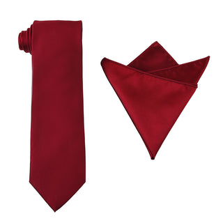 Solid Tie & Hanky Set